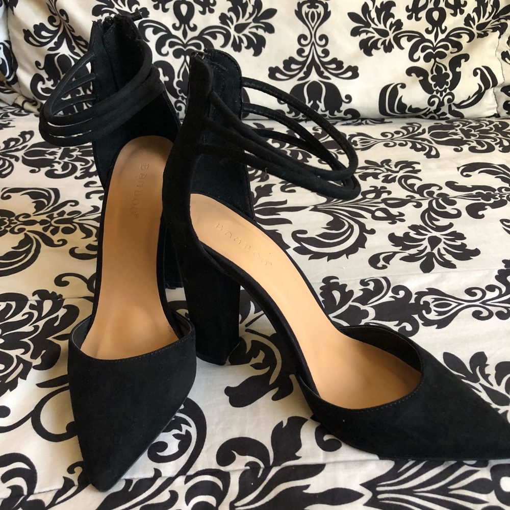Suede heels